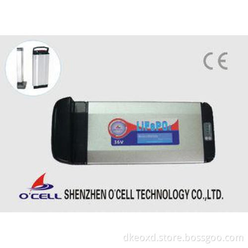 Custom Bicycle / E-Bike LiFePO4 Lithium Battery Pack 36V 10